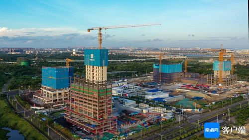 原創組圖丨中國海油深海能源開發總指揮部基地項目三棟樓主體結構預計8月初封頂